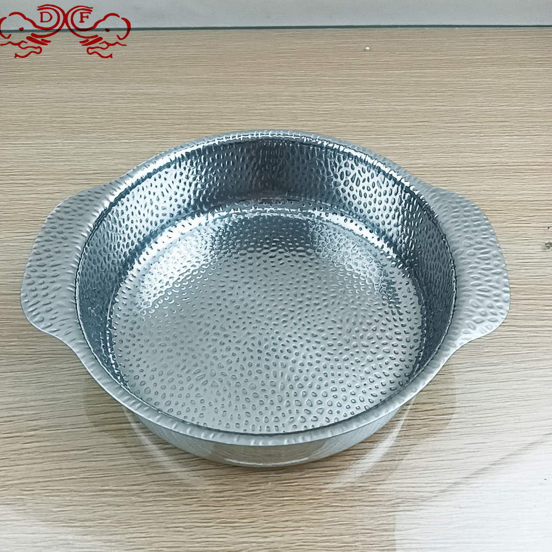DF99040 Three-layer steel pot, small hot pot, alcohol stove, special pot for dry pot, alcohol pot, restaurant DF TRADINGHOUSE details Picture