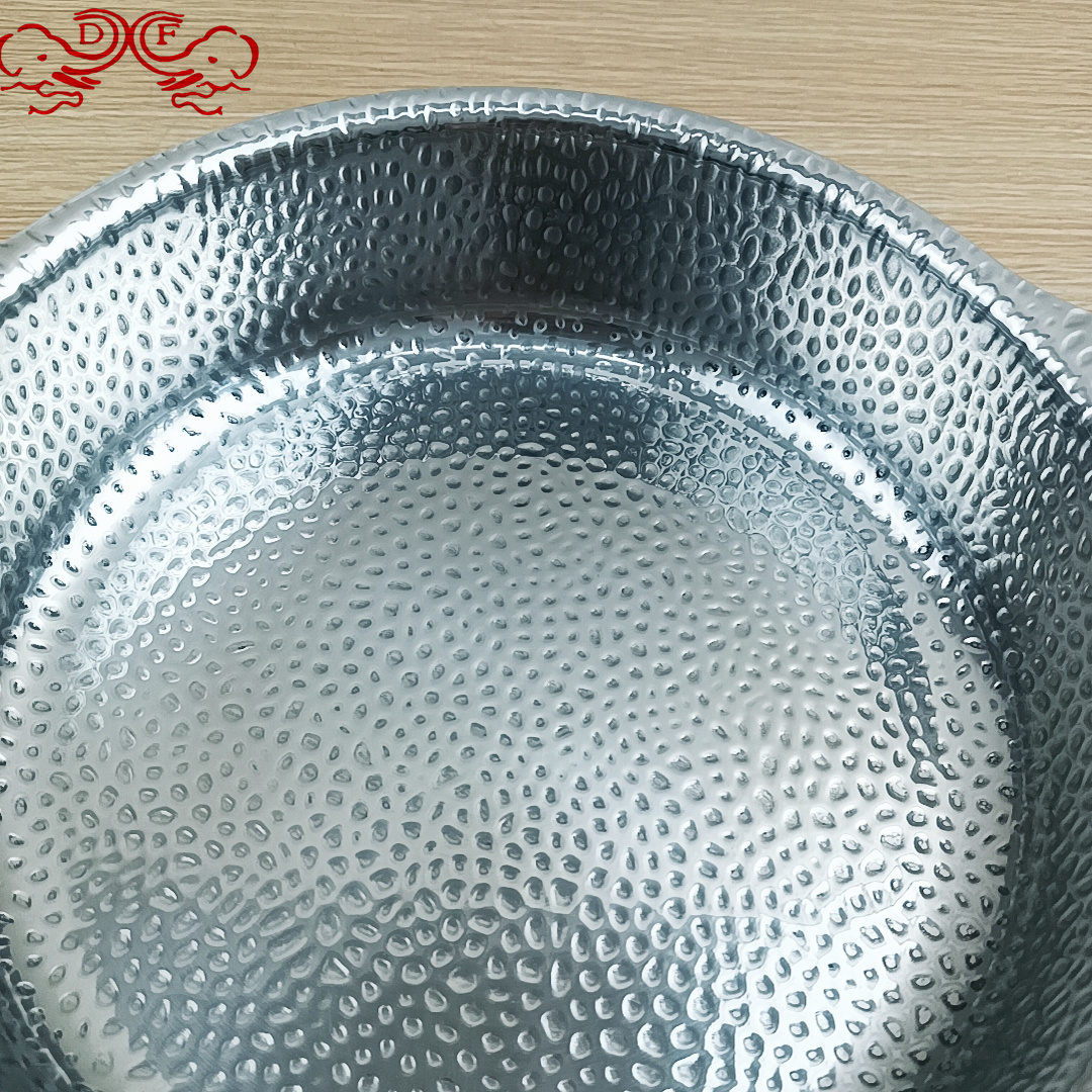 DF99040 Three-layer steel pot, small hot pot, alcohol stove, special pot for dry pot, alcohol pot, restaurant DF TRADINGHOUSE Item Picture