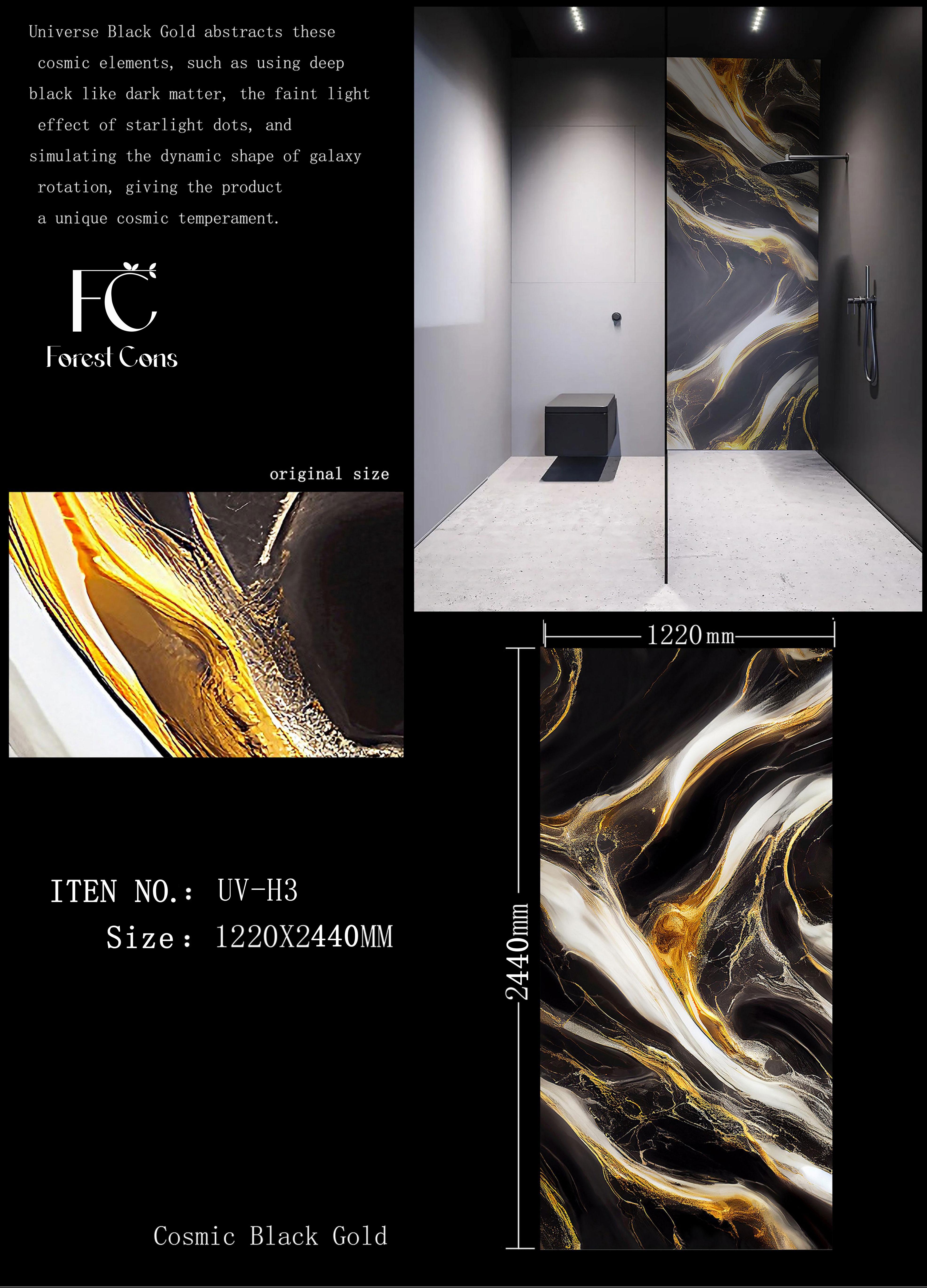 UV marble sheet UV 板镜面高光装饰板 仿石纹立体墙贴 客厅背景墙厨房防水防潮板材墙板装饰板pvc+++