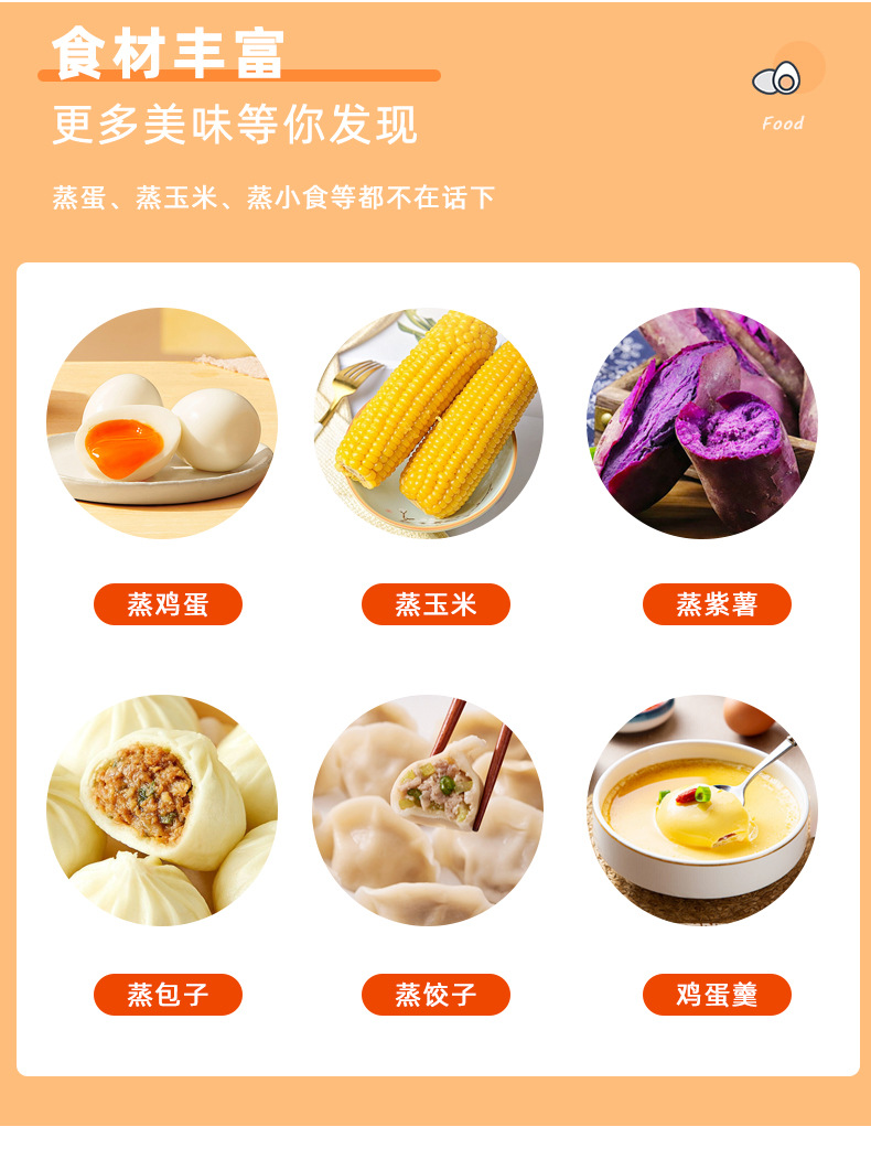 Stainless steel egg cooker, small mini portable egg cooker, kitchen egg steamer, household breakfast machine, multi-functional egg cooker and steamer undefined