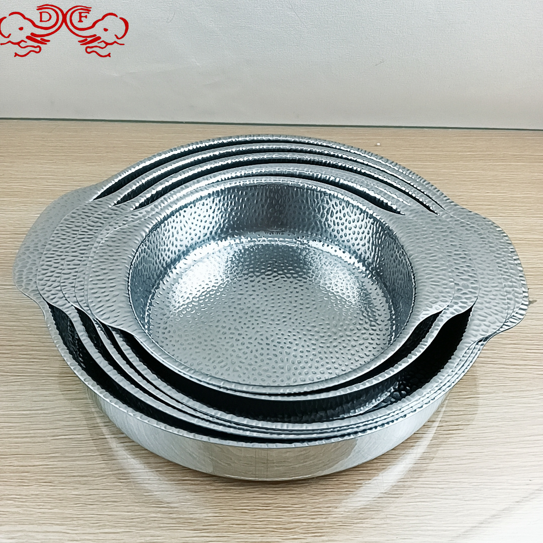DF99040 Three-layer steel pot, small hot pot, alcohol stove, special pot for dry pot, alcohol pot, restaurant DF TRADINGHOUSE