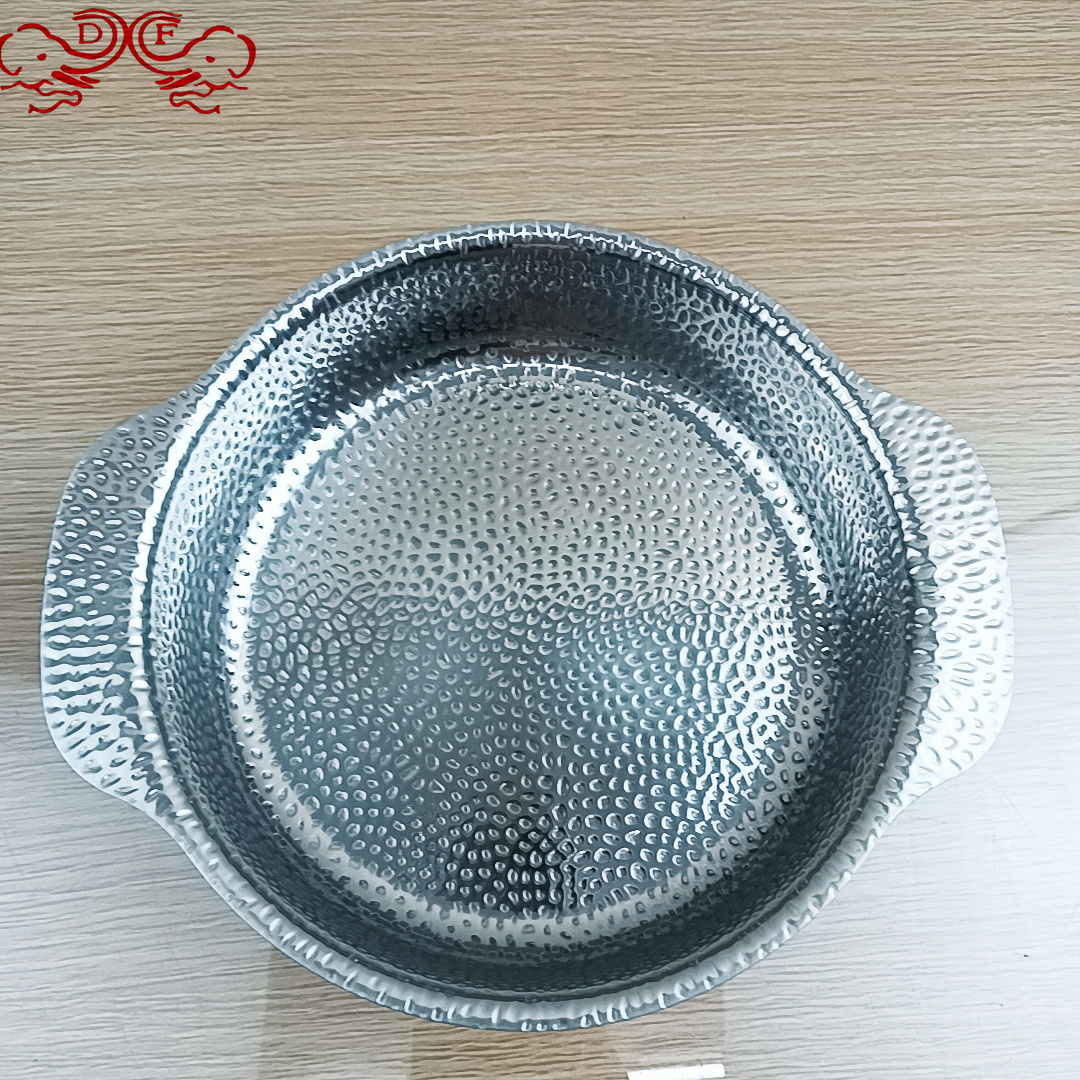 DF99040 Three-layer steel pot, small hot pot, alcohol stove, special pot for dry pot, alcohol pot, restaurant DF TRADINGHOUSE Specification image