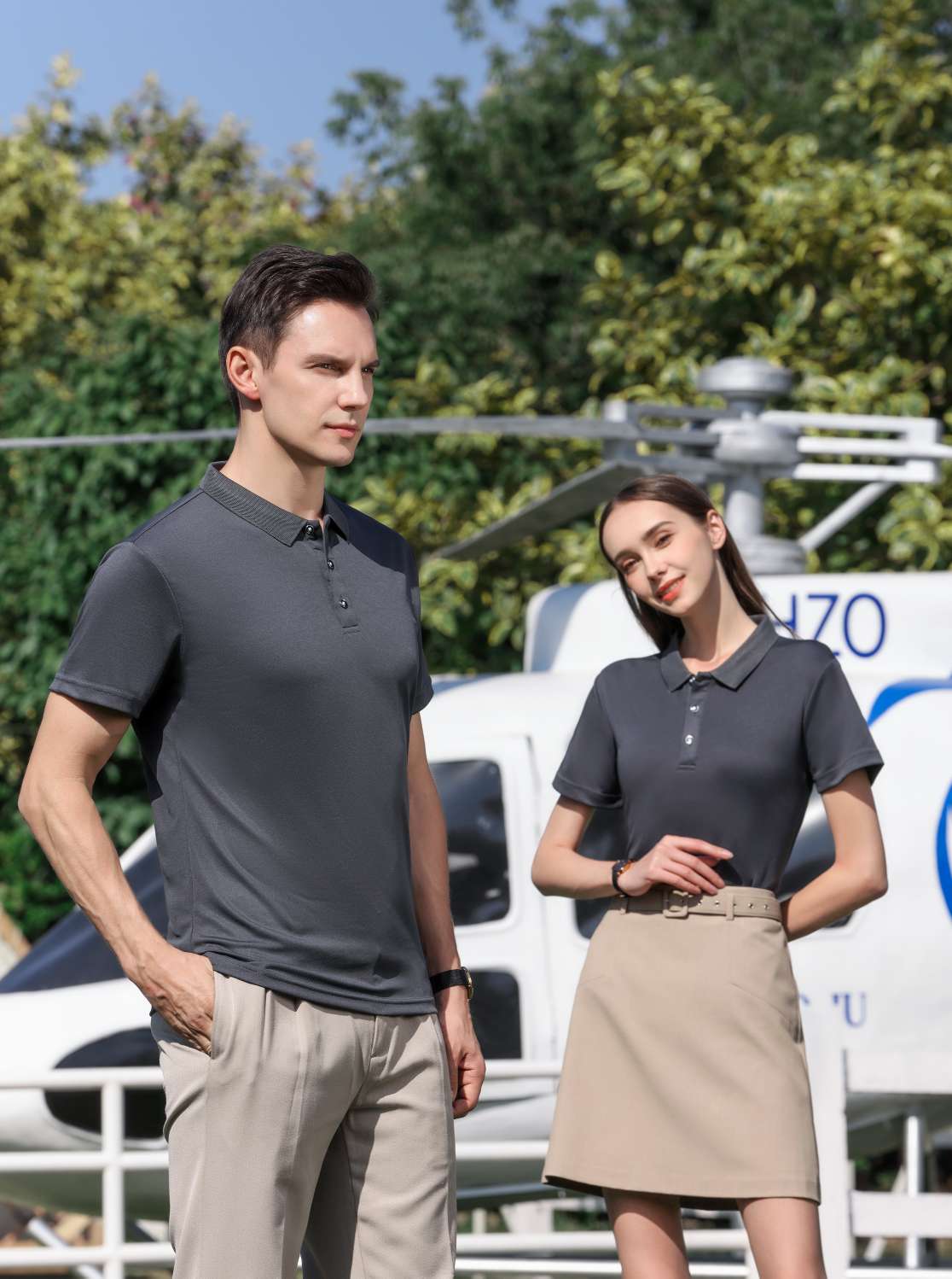 The New Cross-Border High-End Small-Neck Quick-Drying Solid-Color Short-Sleeved Solid-Color Polo Advertising Shirt And Cultural Shirt, Comfortable, Breathable, Fashionable, Casual And Trendy Base Shirt Is Now Available Item Picture