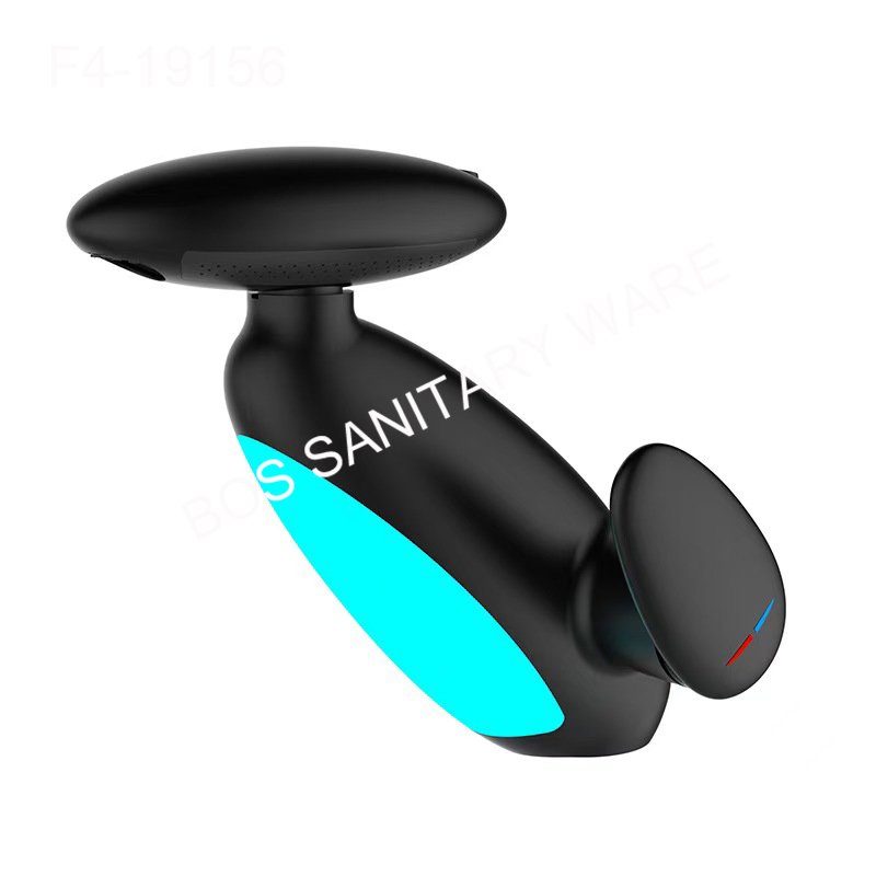 New bathroom hotel faucet, ambient light, pull-out washbasin faucet, bathroom counter sink, washbasin faucet details Picture