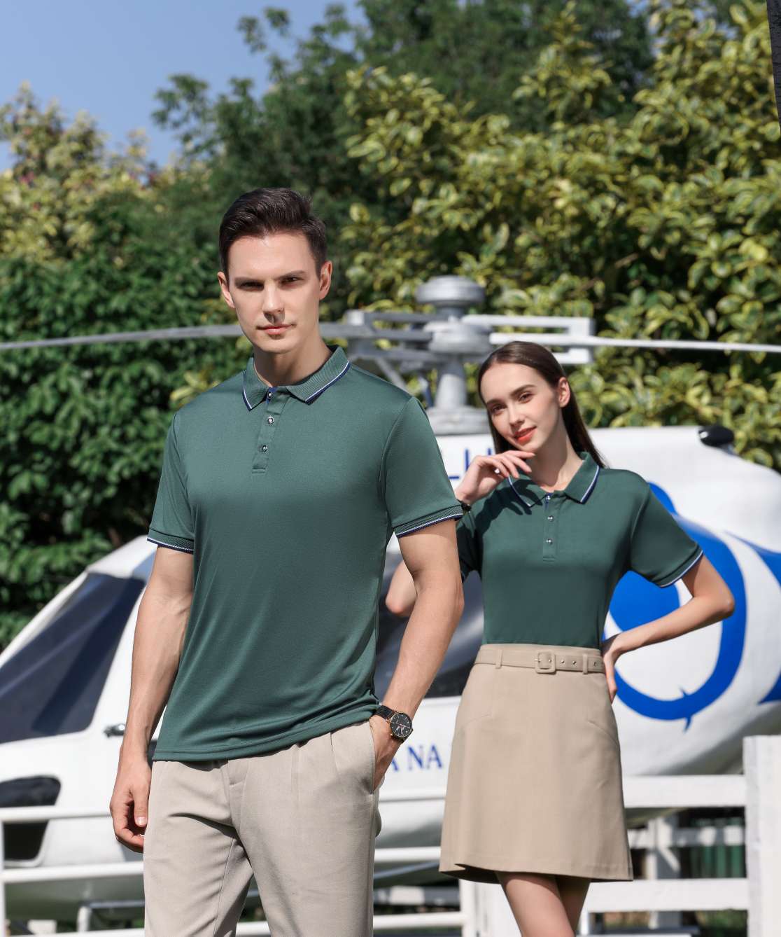 The New Cross-Border High-End Small-Neck Quick-Drying Two-Tone Short-Sleeved Polo Advertising Shirt With A Lapsed Collar For Both Men And Women Is Now Available. The Shirt Is Comfortable, Breathable, Fashionable, Casual And Trendy As A Base Layer Item Picture