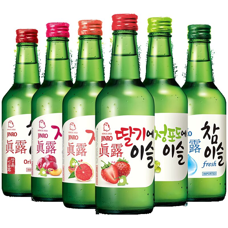 包邮！洋什铺PRIEURS DE LA COMMANDERIE 韩国真露竹炭酒360ml