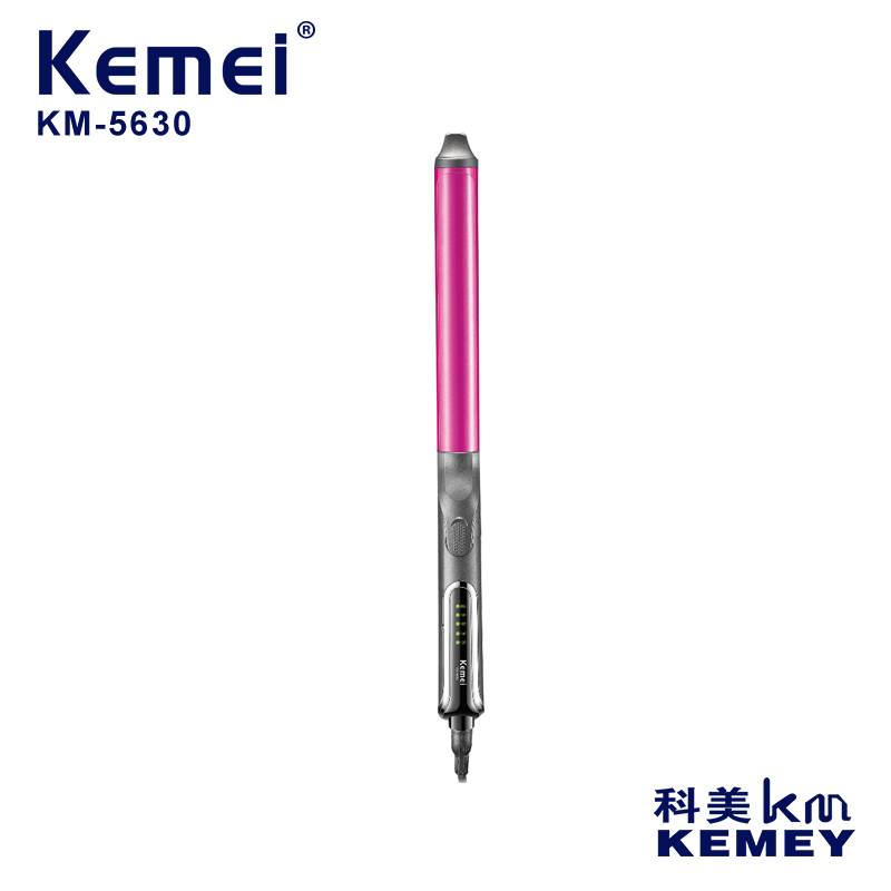 科美KM-5630 卷发棒陶瓷图层不伤发五档控温快速定型卷发棒直卷发棒小家电
