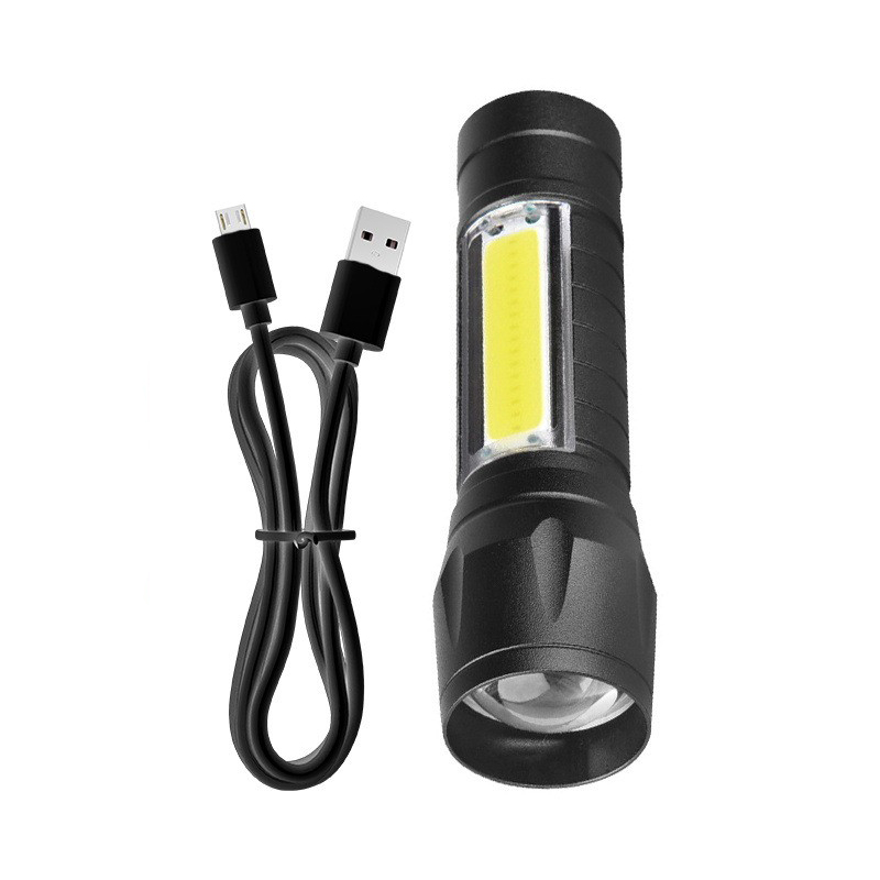 511 Telescopic focusing Flashlight, USB charging aluminum alloy flashlight, Mini Flashlight, Portable white light Mini flashlight Application Scenario