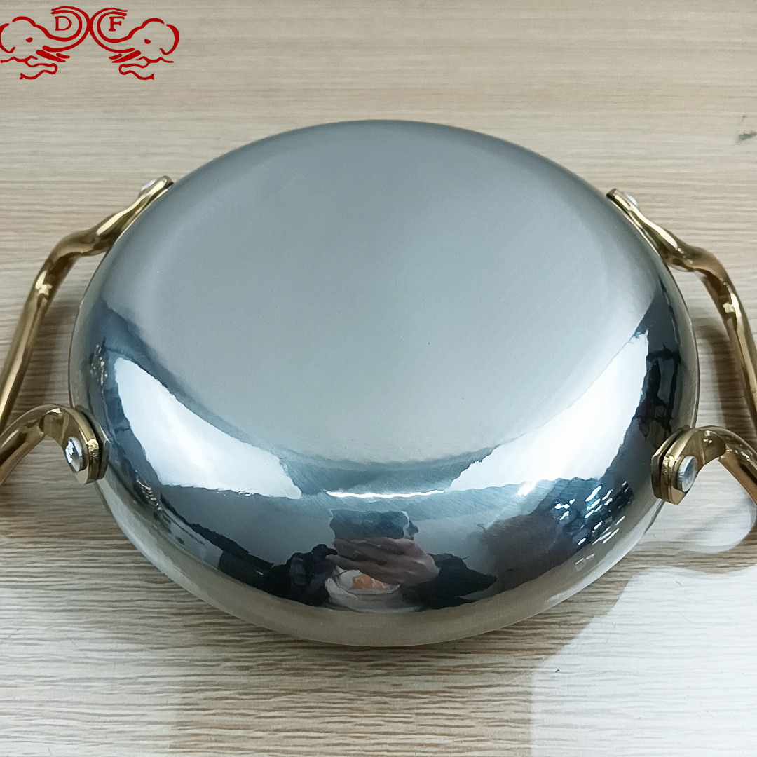 DF99040 Alcohol stove dry pot single-person small hot pot Special pot set, commercial stainless steel seafood hot pot DF TRADINGHOUSE Item Picture