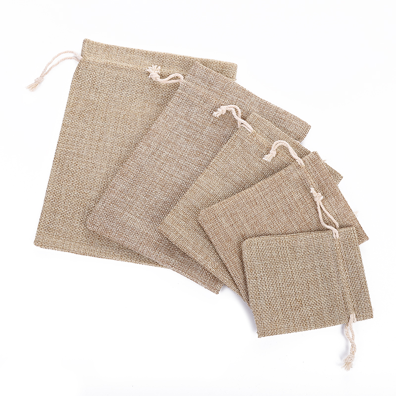 9*12cm本防麻布袋礼品袋束口袋麻布袋地推商品文创产品详情1