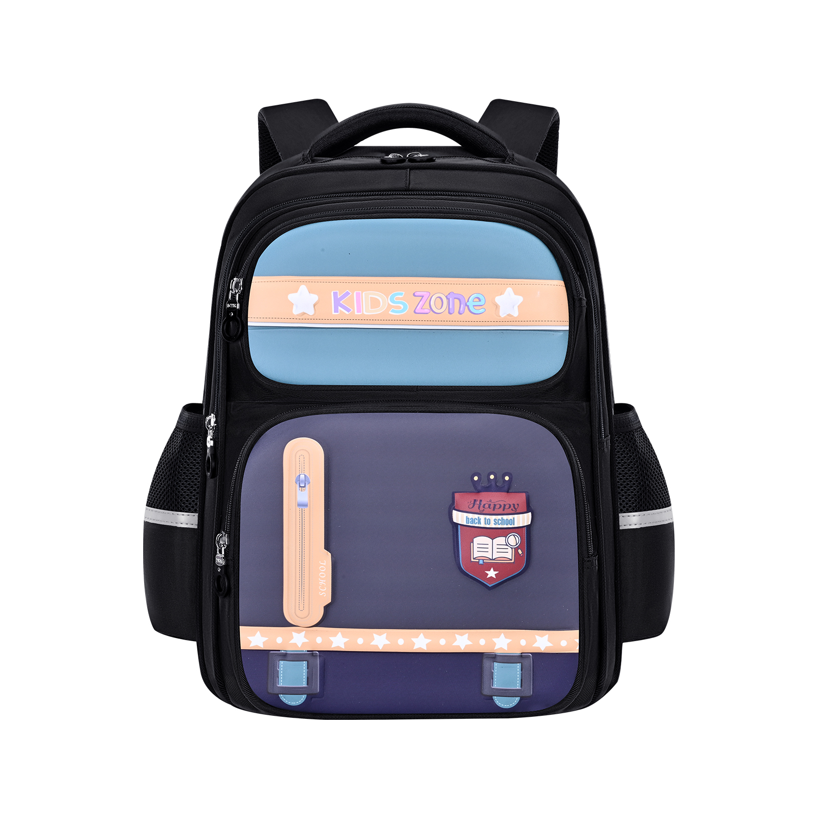 Large-tailed cat fashionable color-blocking trendy backpack, large-capacity lightweight waterproof schoolbag for classroom spine protection, wear-resistant, dirt-resistant, tear-resistant and adjustable shoulder strap, dual-purpose backpack for outdoor travel pic 7