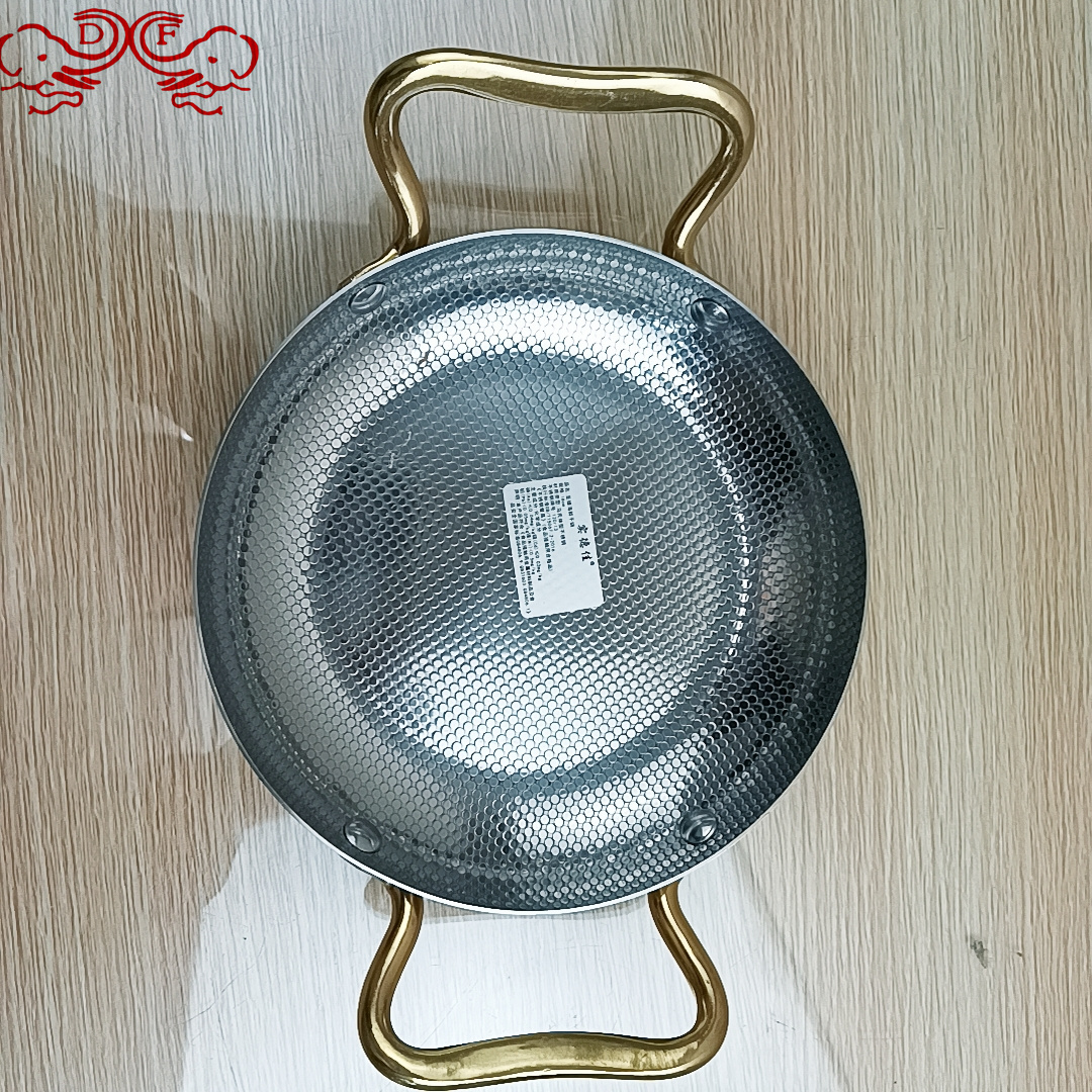 DF99040 Alcohol stove dry pot single-person small hot pot Special pot set, commercial stainless steel seafood hot pot DF TRADINGHOUSE Specification image