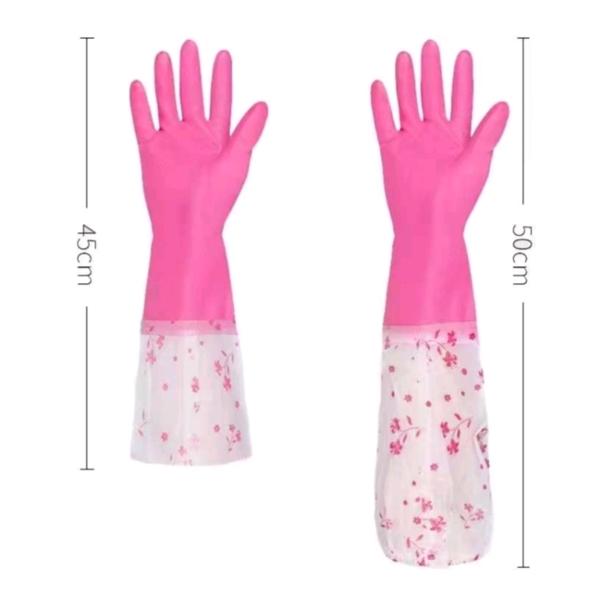 Chunlei 900-50 close-fitting, thick-fleece, home warm, kitchen waterproof, oil-freeze, washing bowl, trolley protective gloves details Picture