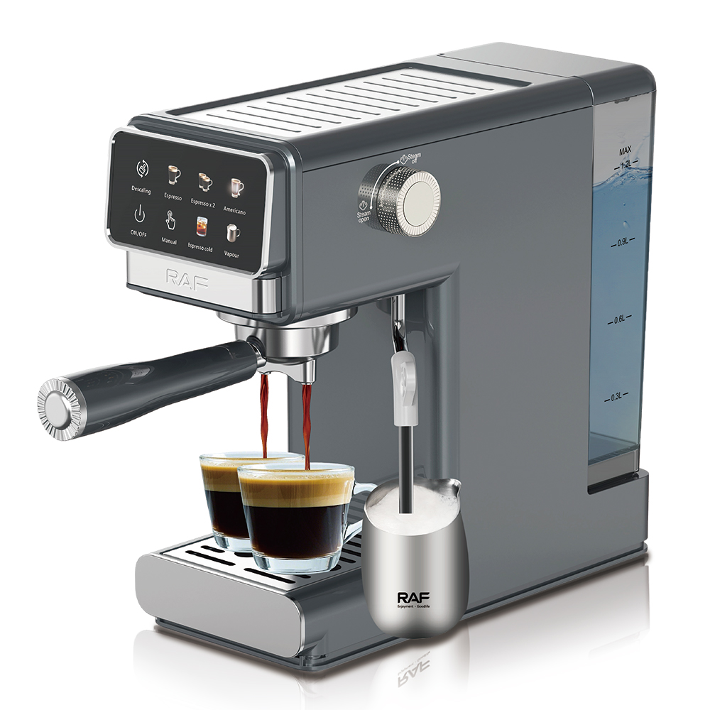 RAF European-style Italian coffee machine, home high-pressure extraction, office semi-automatic Italian espresso, steam milk foaming Item Picture