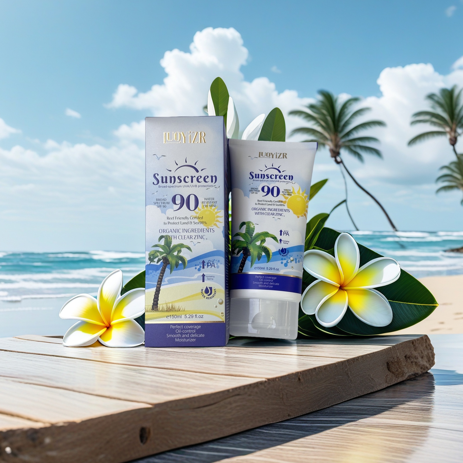 LuoYiZR High Protection  Sunscreen SPF90 PA+++|防晒 pic 2
