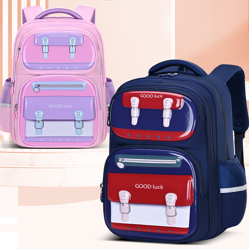 Big-tailed cat boys' and girls' fashionable and trendy schoolbags for primary school students, unisex large-capacity water-repellent, tear-resistant, dirt-resistant, spine-protecting and pressure-reducing backpacks, multi-functional storage schoolbags for primary school students Item Picture