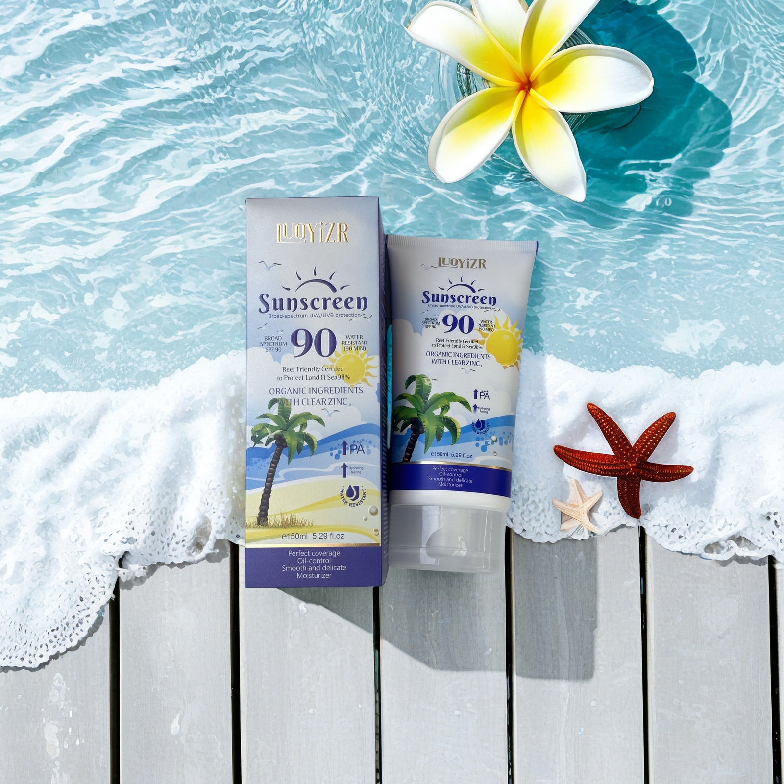 LuoYiZR High Protection  Sunscreen SPF90 PA+++|防晒 details Picture