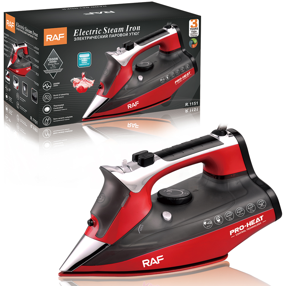 RAF European Standard cross-border household steam electric iron 2800W Handheld portable ironing machine for clothes Specification drawing