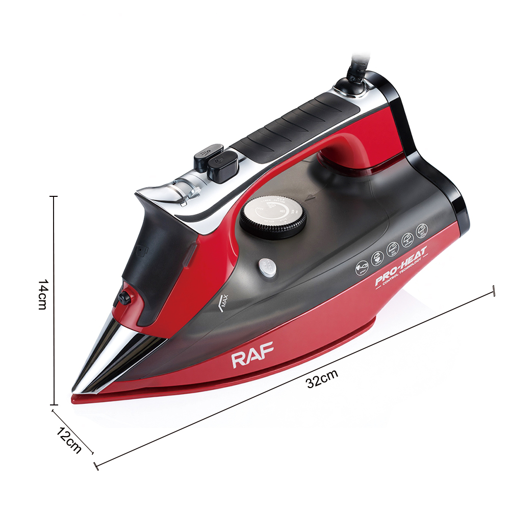 RAF European Standard cross-border household steam electric iron 2800W Handheld portable ironing machine for clothes Item Picture