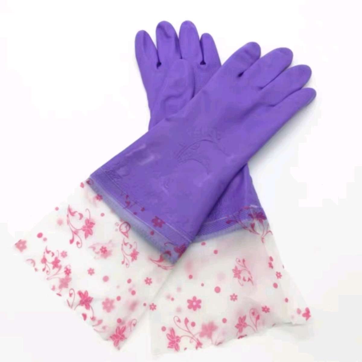 Chunlei 900-50 close-fitting, thick-fleece, home warm, kitchen waterproof, oil-freeze, washing bowl, trolley protective gloves Specification image