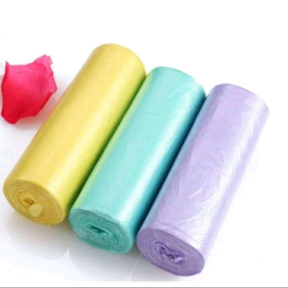 60010-6卷一次性垃圾袋塑料背心式垃圾袋家用加厚手提式废品袋全新料环保袋45*50cm产品图