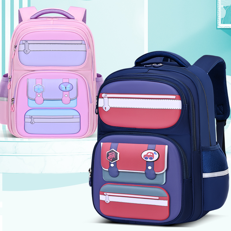 Large-tailed Cat British Primary School student backrest bag, suitable for both boys and girls, large-capacity separated design backpack, waterproof, anti-snug, wear-resistant and dirt-resistant backpack, outdoor travel backpack Item Picture