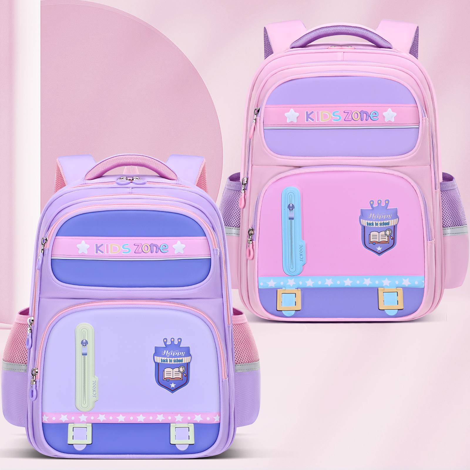 Large-tailed cat fashionable color-blocking trendy backpack, large-capacity lightweight waterproof schoolbag for classroom spine protection, wear-resistant, dirt-resistant, tear-resistant and adjustable shoulder strap, dual-purpose backpack for outdoor travel Item Picture