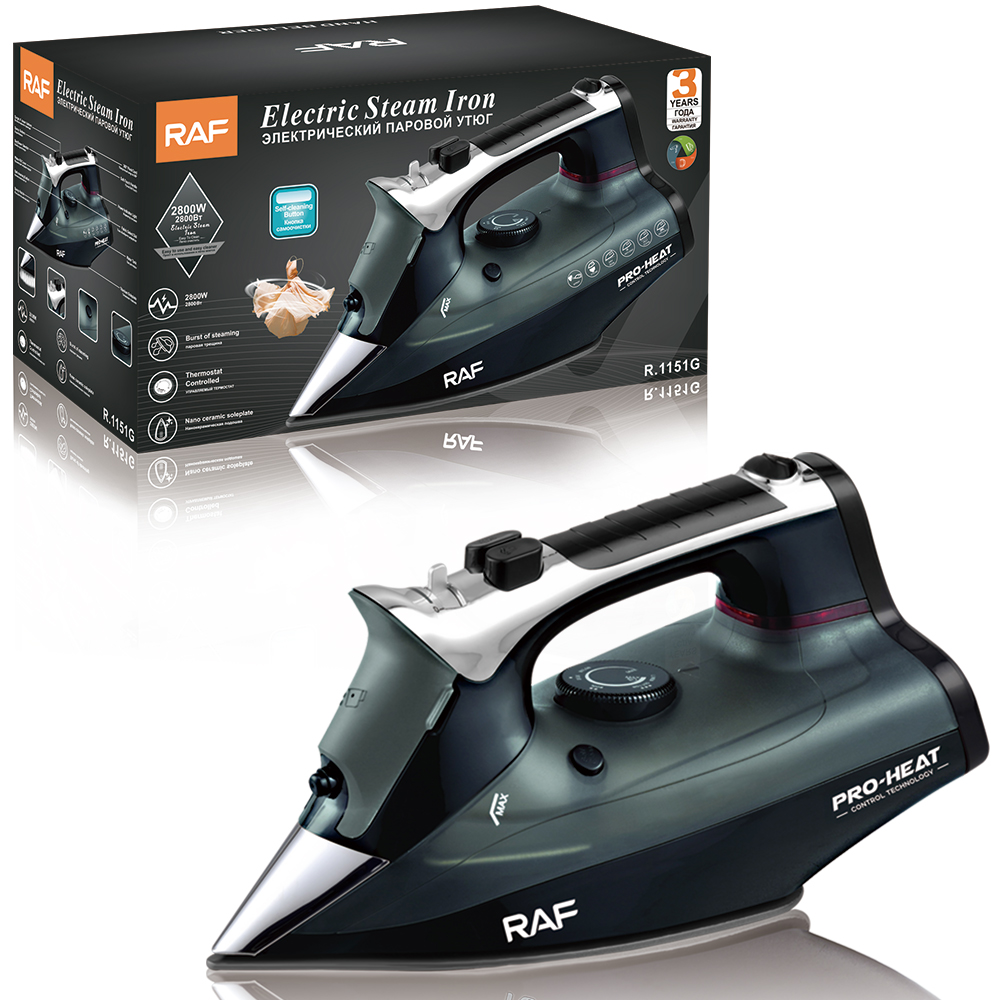 RAF European Standard cross-border household steam electric iron 2800W Handheld portable ironing machine for clothes Application Scenario
