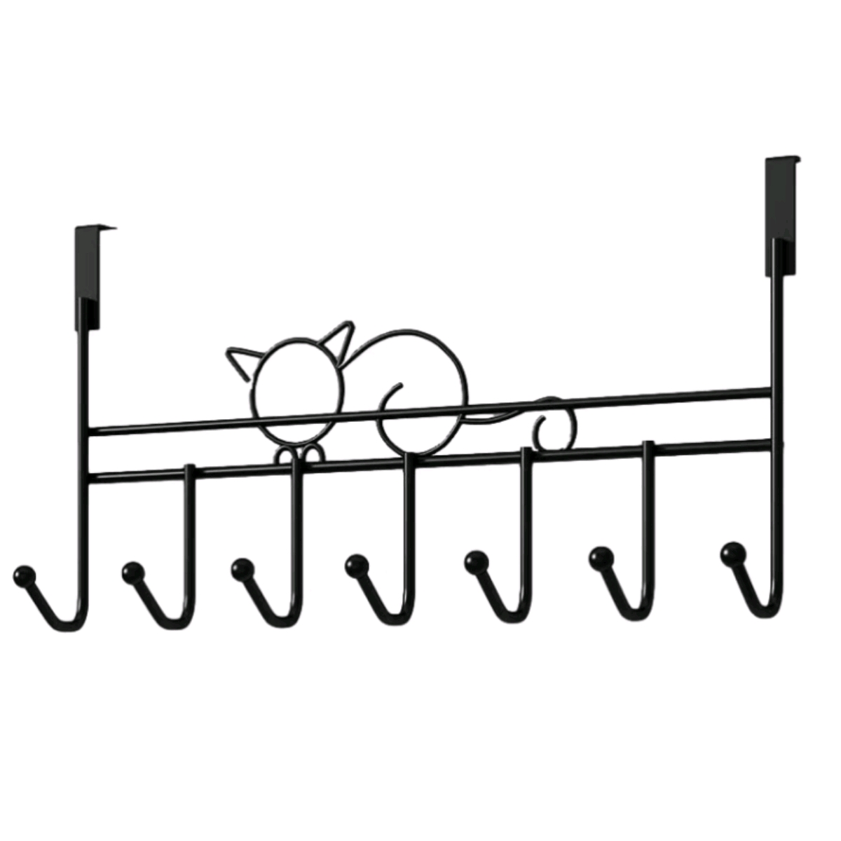 Cat door rear hook, no need for drilling, wall hanger, door hanging rack, wall hanger, strong clothes, hat and coat hook, load-bearing