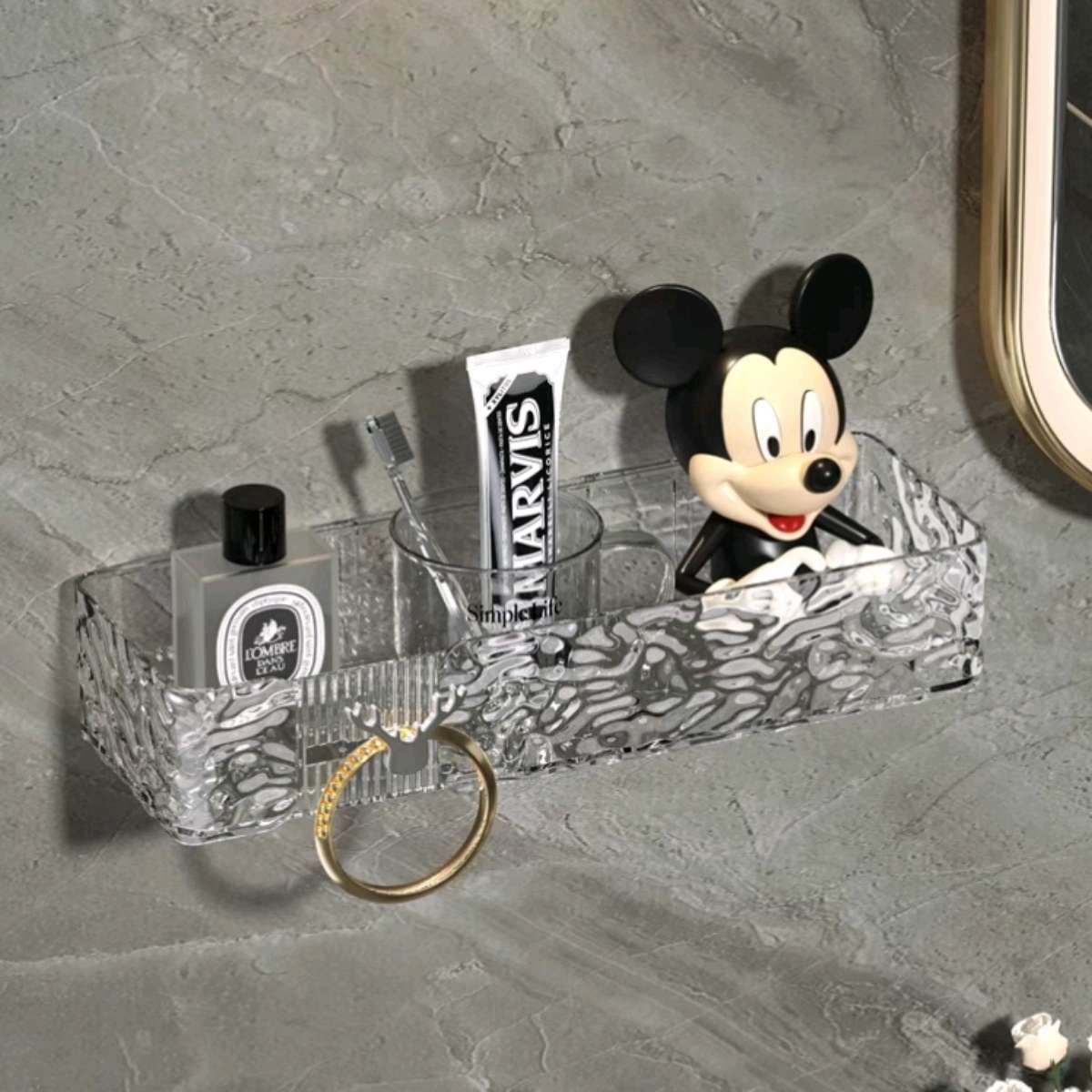 7015 Bathroom storage rack, toilet and washroom rack, wall-mounted storage rack, no need for drilling, wall-mounted bathroom storage rack Specification image