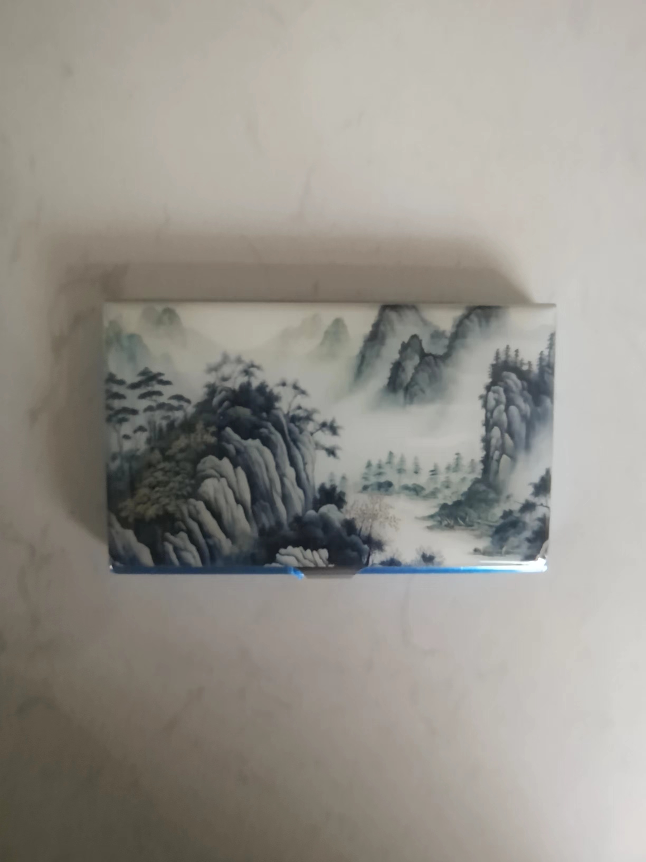 国潮名片盒山水画3