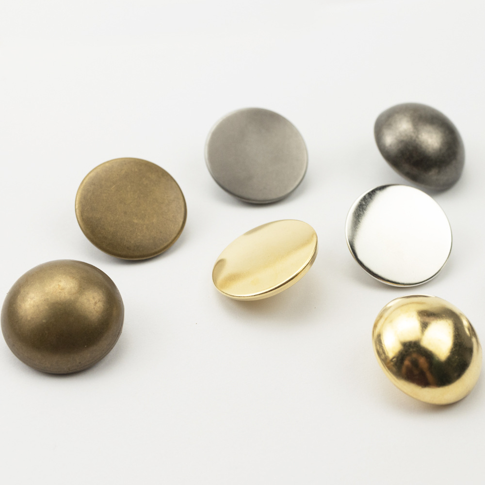 金属纽扣手缝扣百搭圆形西装西服外套装饰钮扣英伦风铜皮大衣扣子