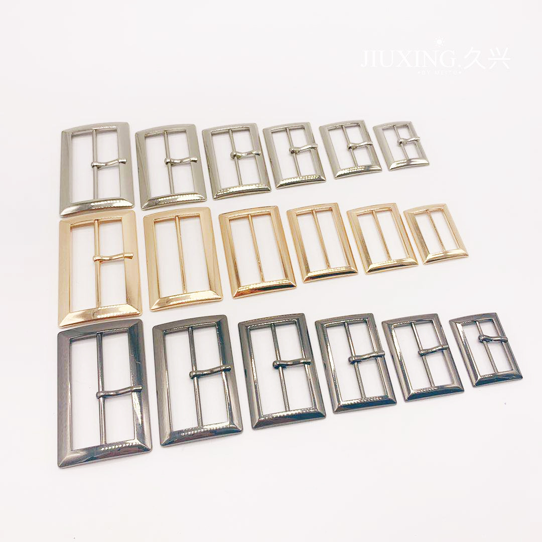 现货厚款金属日字扣方形腰围调节扣合金腰带扣三档针扣日字扣金属