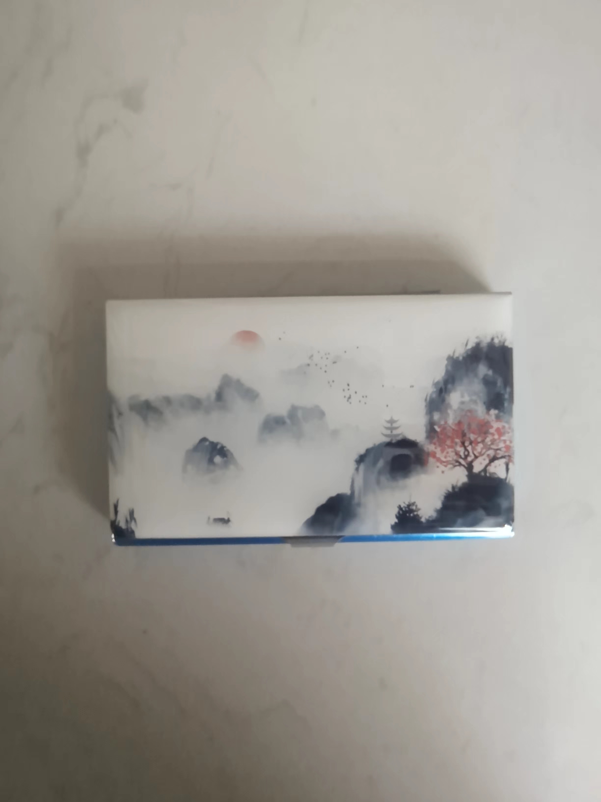 国潮名片盒山水画2