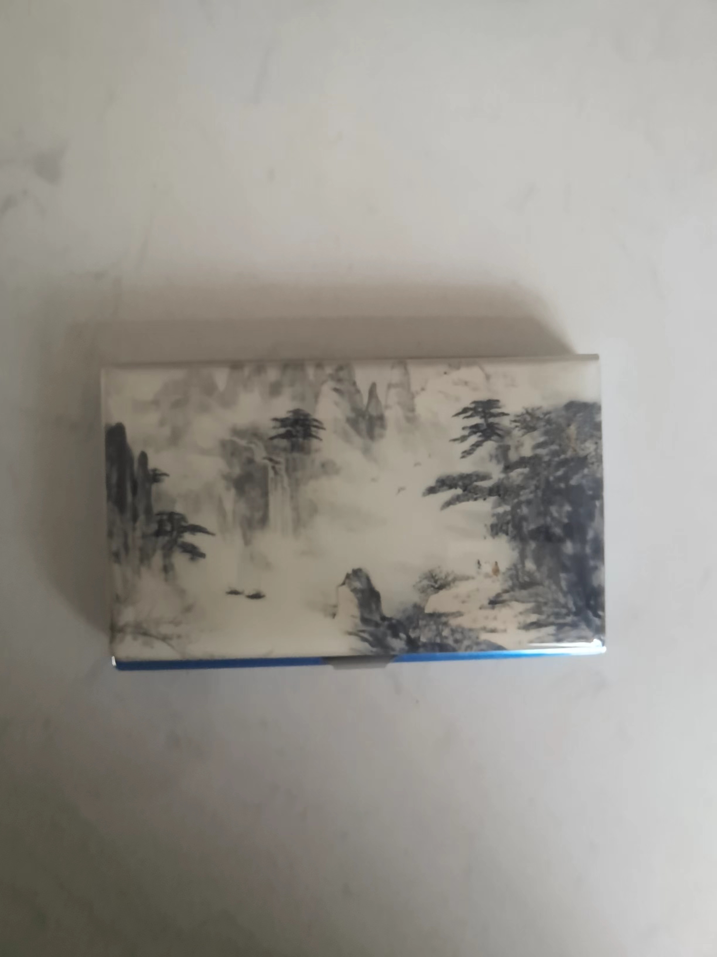 国潮名片盒山水画5