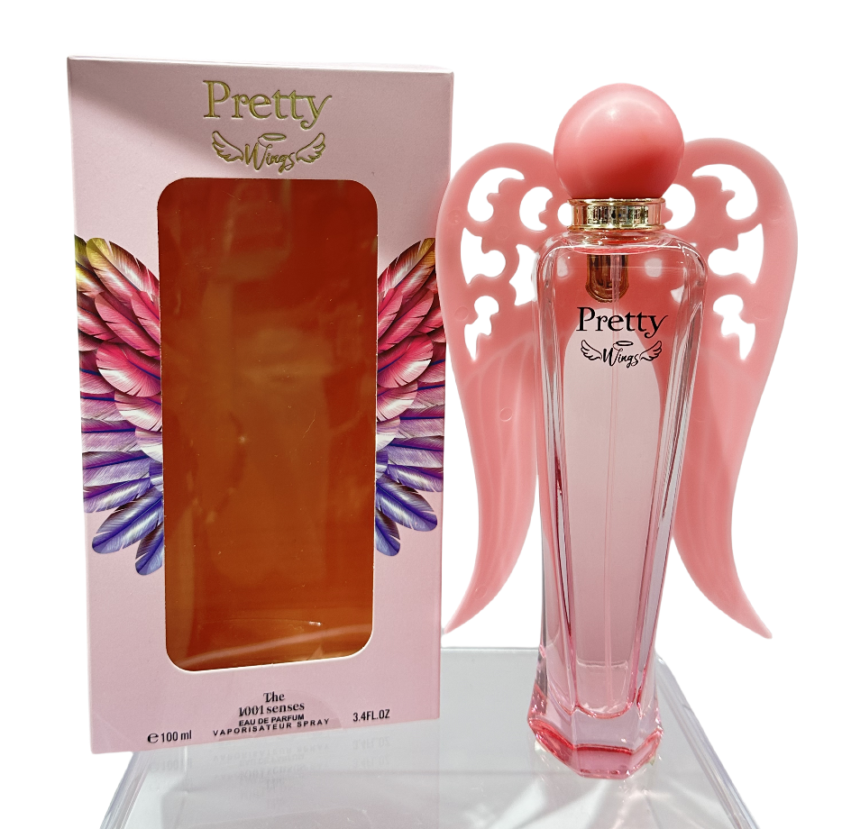 跨境爆款轻奢优雅100ML女士香水PRETTY  WINGS工厂直销Perfumes