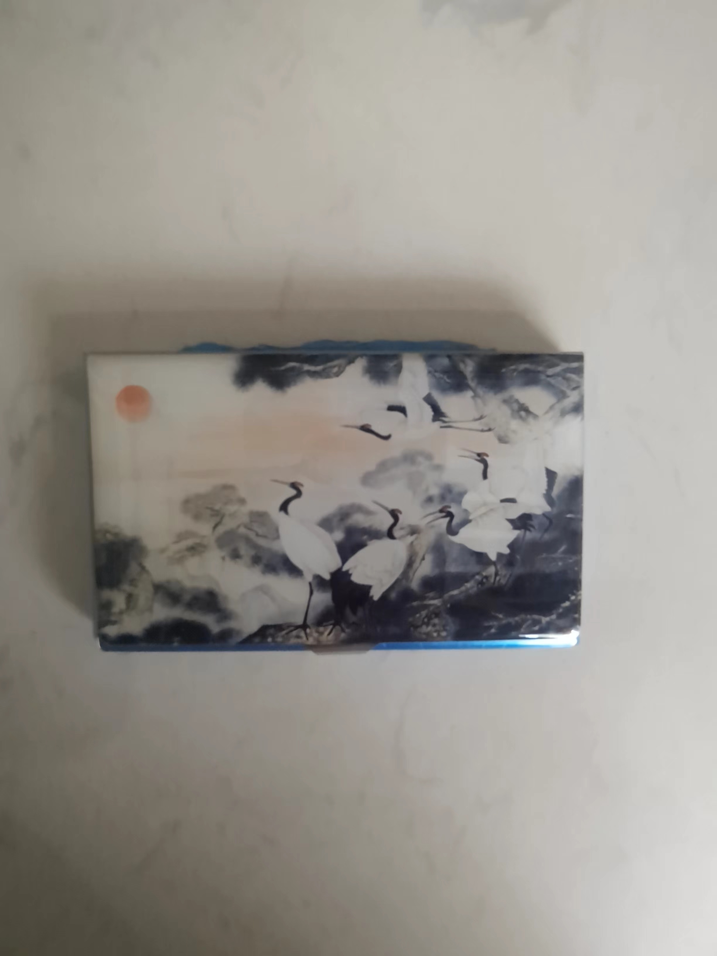 国潮名片盒仙鹤