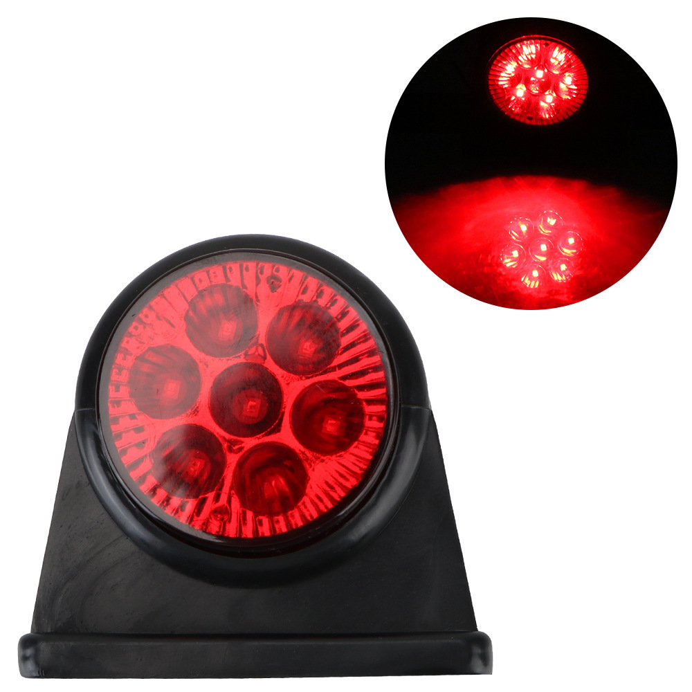 General-purpose 12-24VLED dual-color side lights for trucks and vans from the source factory, side taillights for trailers, and semi-trailer lights Specification drawing