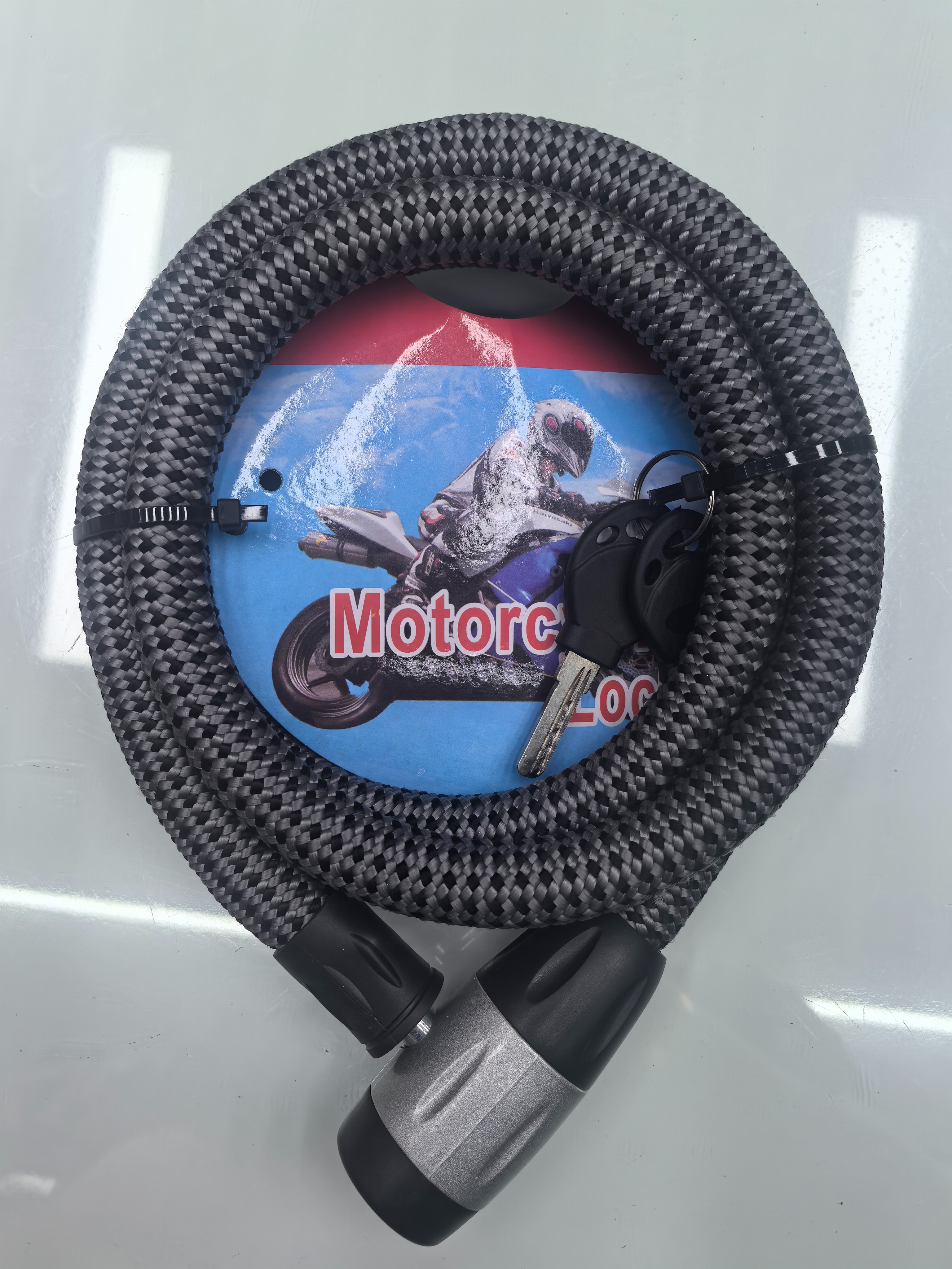 Motorcycle lock, bicycle lock, anti-theft, anti-sawing, anti-prying, high-strength lock body, safe and portable F09