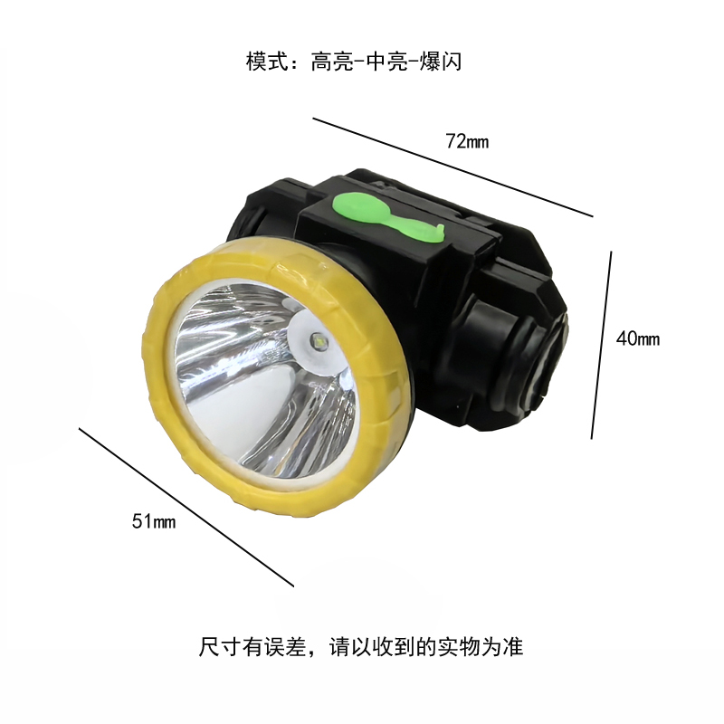 Lámpara de cabeza 4605 lámpara de plástico recargable USB lámpara de cabeza de ciclismo lámpara de camping al aire libre lámpara de mina lámpara de cabeza de mantenimiento luz de camping luz de pesca Specification image