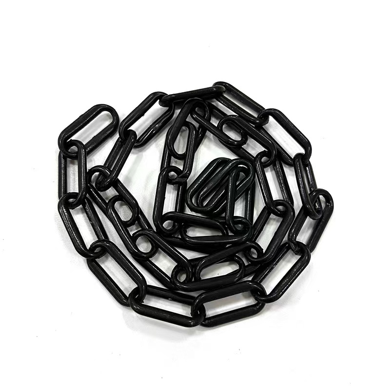 彩色防护安全链  安全链  塑料链  路锥链  隔离链    警示链  链条  路障锁链  墩链  施工链  反光链  