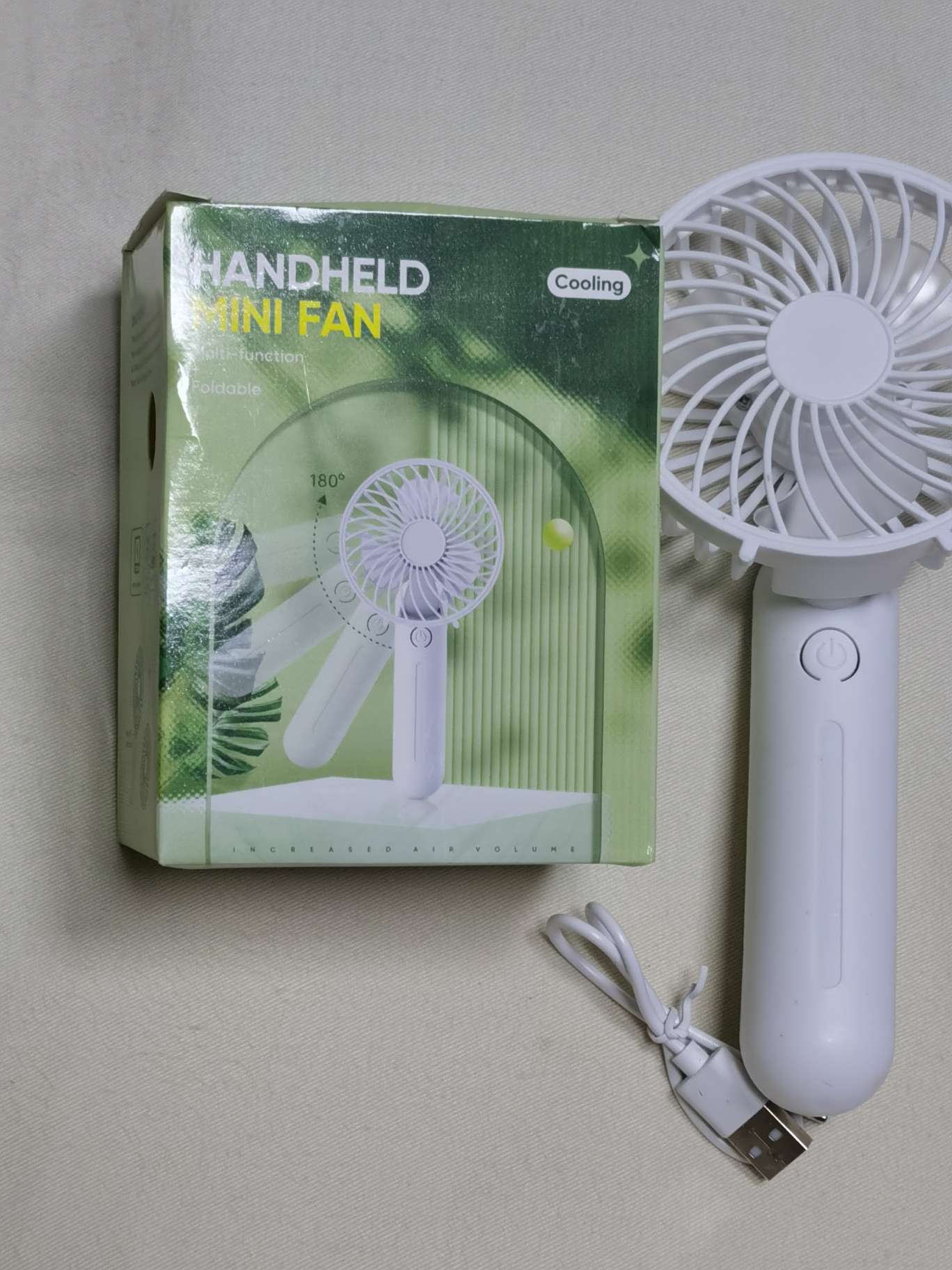 手持小风扇usb便携式迷你充电款静音桌面学生宿舍办公电风扇随身 风扇手持风扇小风扇迷你风扇挂脖风扇产品图