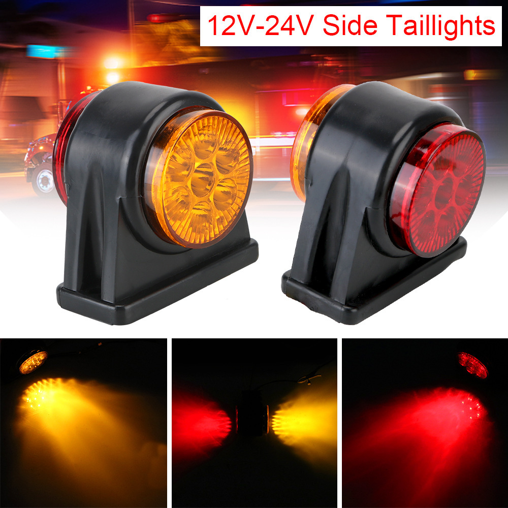 General-purpose 12-24VLED dual-color side lights for trucks and vans from the source factory, side taillights for trailers, and semi-trailer lights full figure