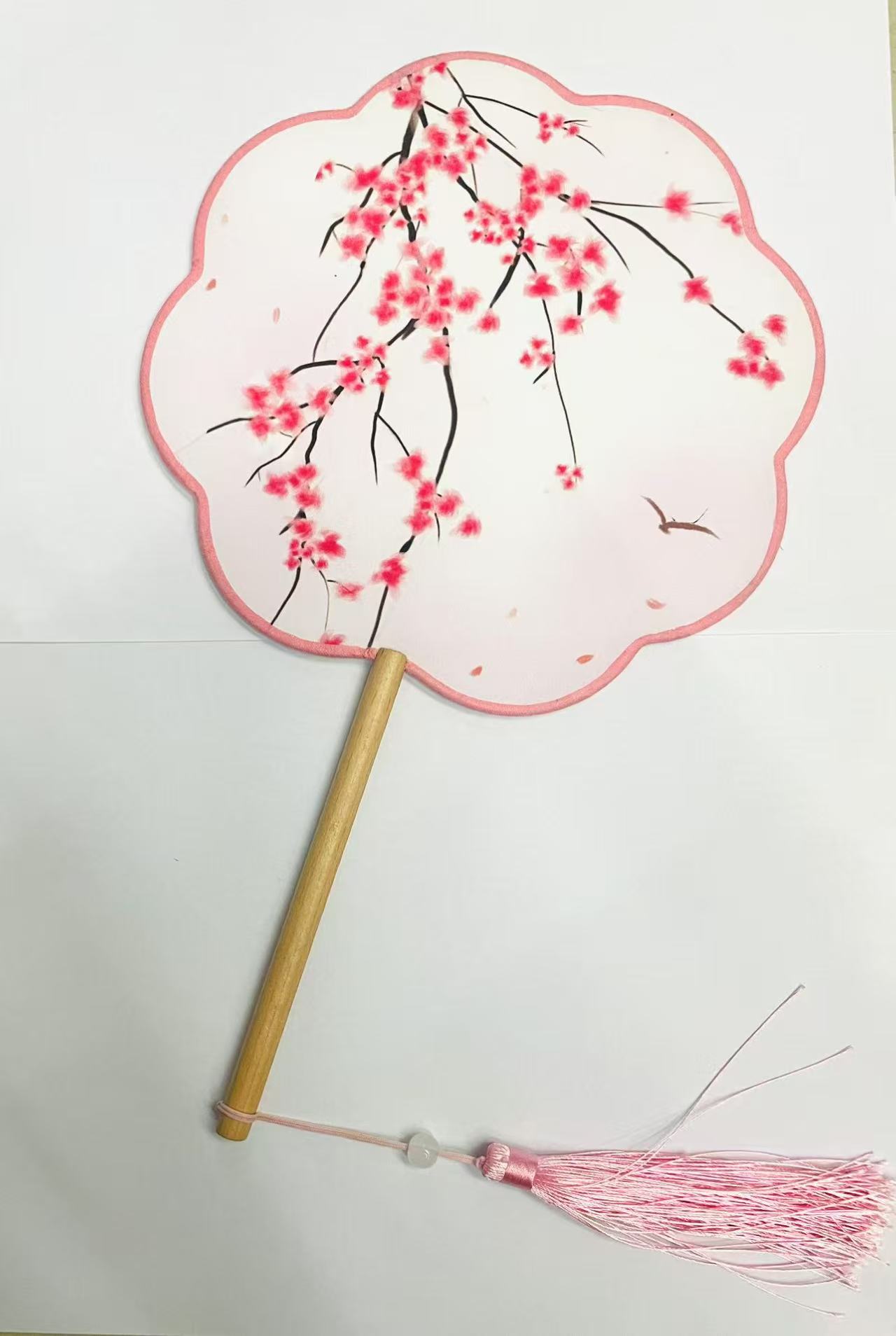 国潮扇子梅花