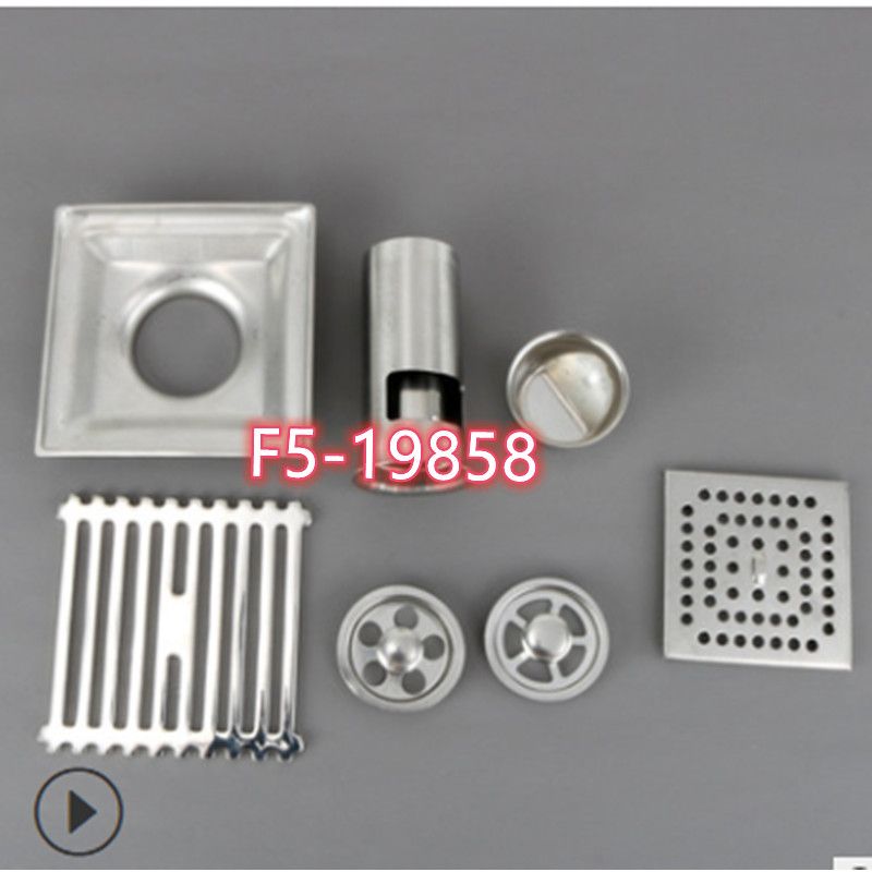 Home floor drain, bamboo row anti-odor floor drain, ND50 steel deep water configuration pic 2