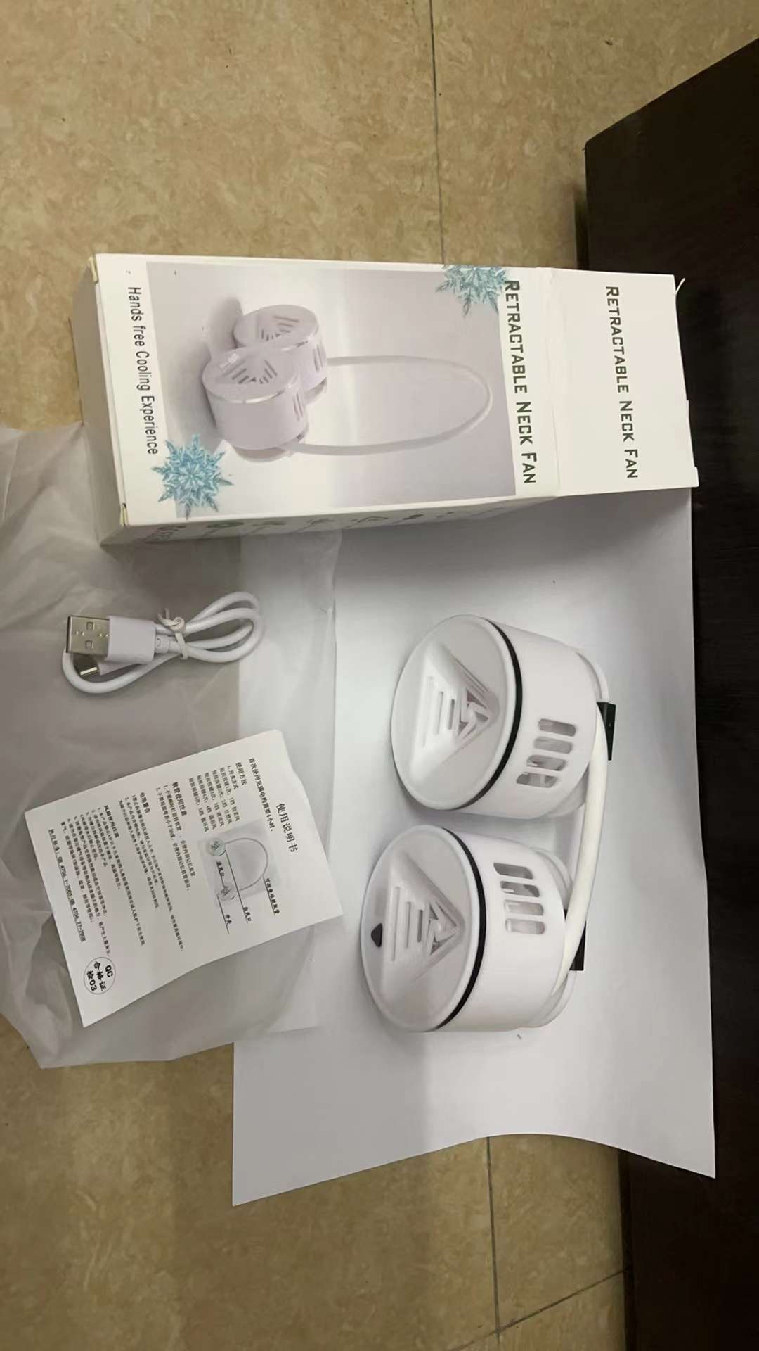 USB挂脖风扇户外运动懒人便携式迷你制冷降温折叠无叶挂脖风扇风扇手持风扇小风扇挂脖风扇详情图9