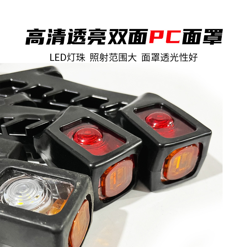 Factory direct sales of three-color side lights, corner lights, waist lights, signal lights, side sign lights, indicator lights, signal lights and trailer lights for cars, trucks and vans details Picture