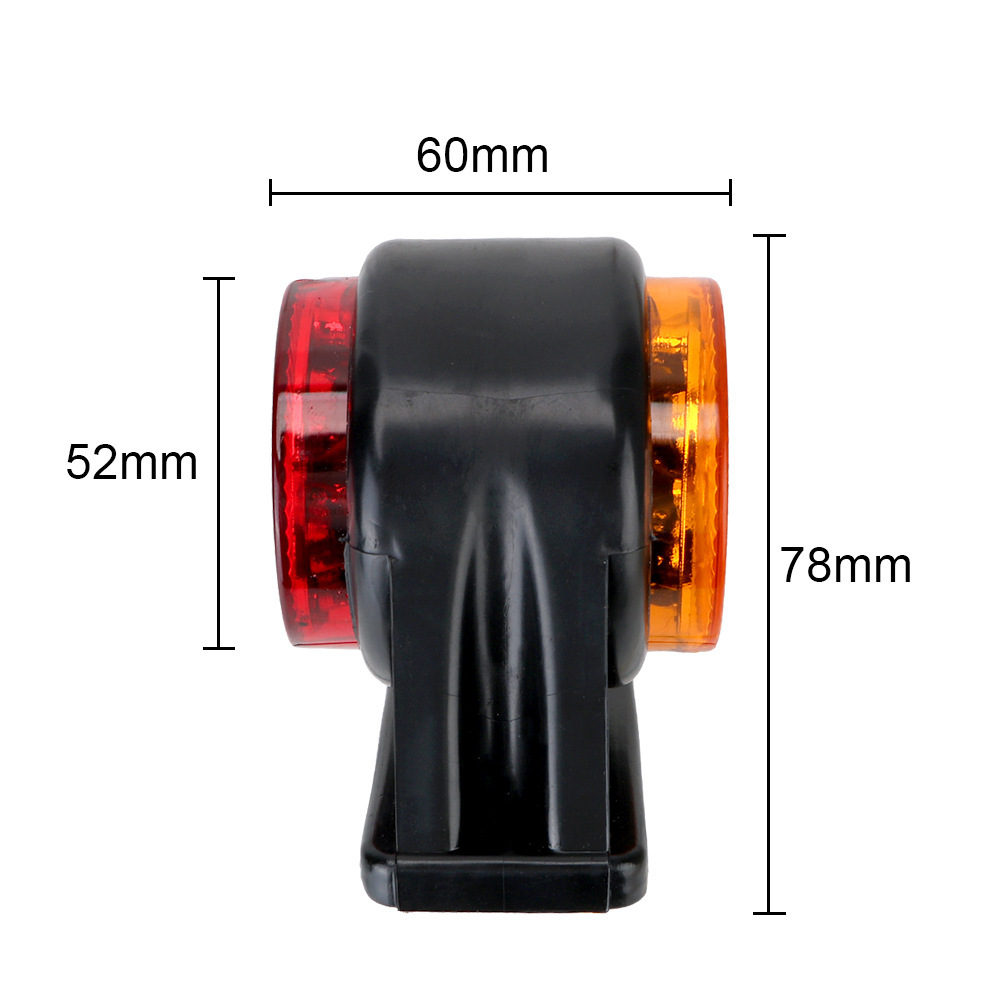 General-purpose 12-24VLED dual-color side lights for trucks and vans from the source factory, side taillights for trailers, and semi-trailer lights details Picture