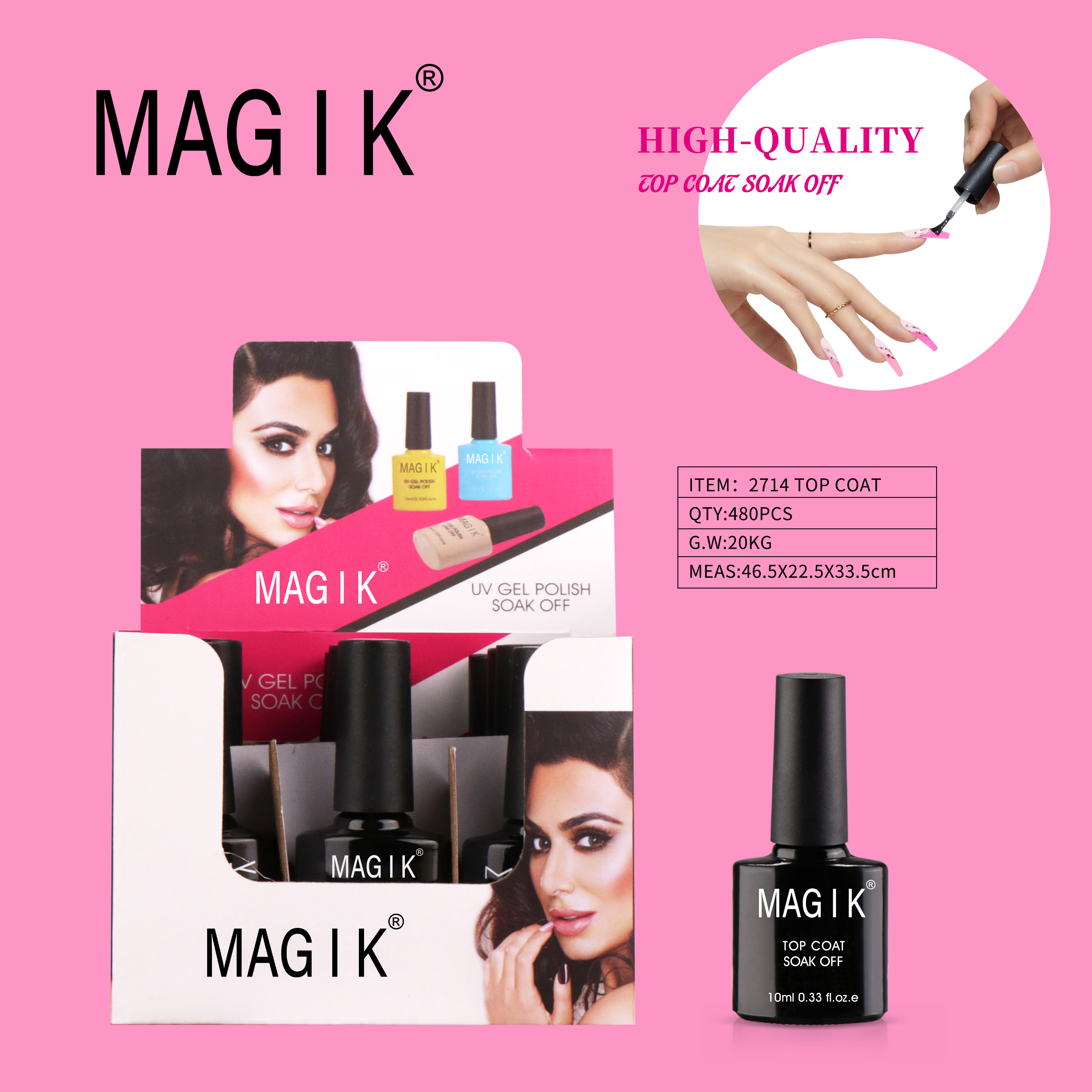 MAGIK Top coat封层 热卖批发 Nailgel