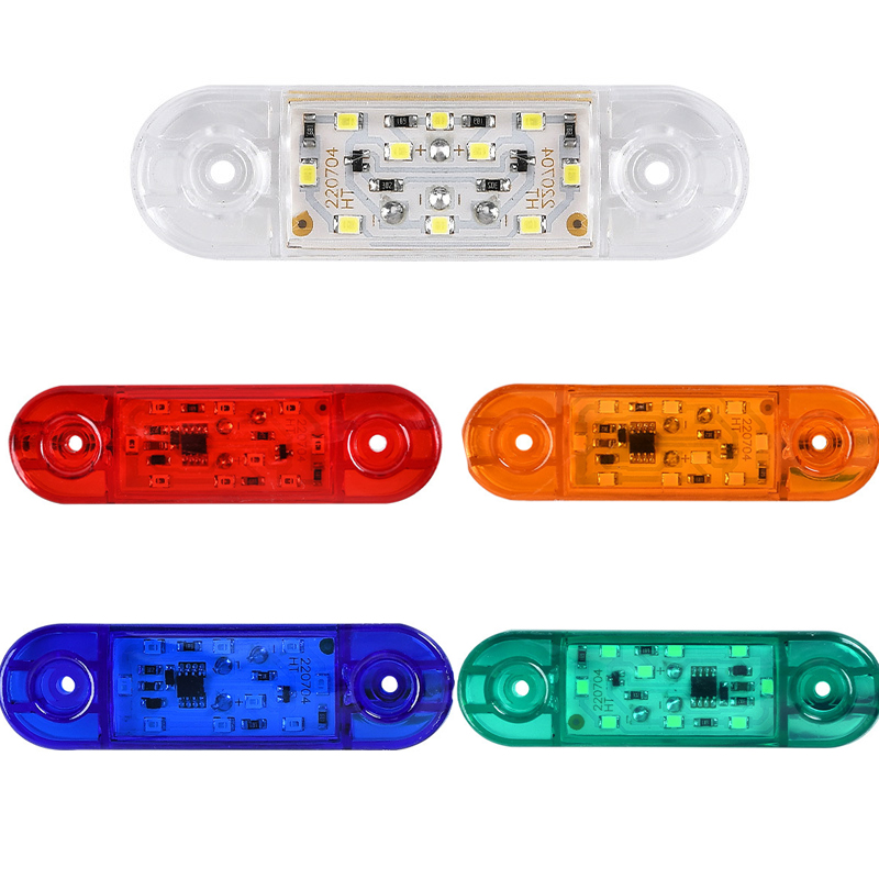 LED side lights for automobiles and trucks, width indicator lights for trucks, small side color lights for trucks, 12V decorative side lights for cargo compartments full figure